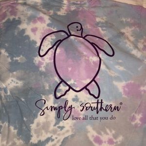 tie dye simply southern t shirt
